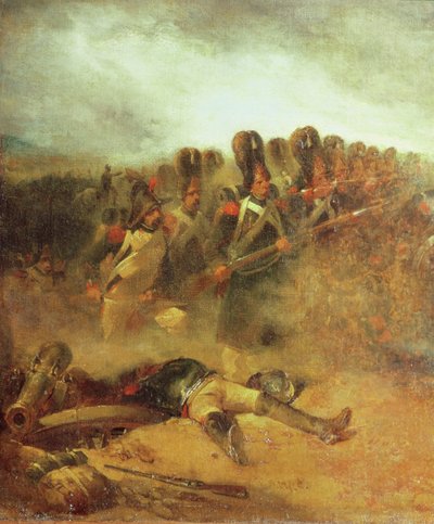 La Batalla de Waterloo, 18 de junio de 1815 de Nicolas Toussaint Charlet